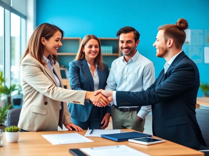 Equipo de CCA Estudio Contable trabajando con clientes